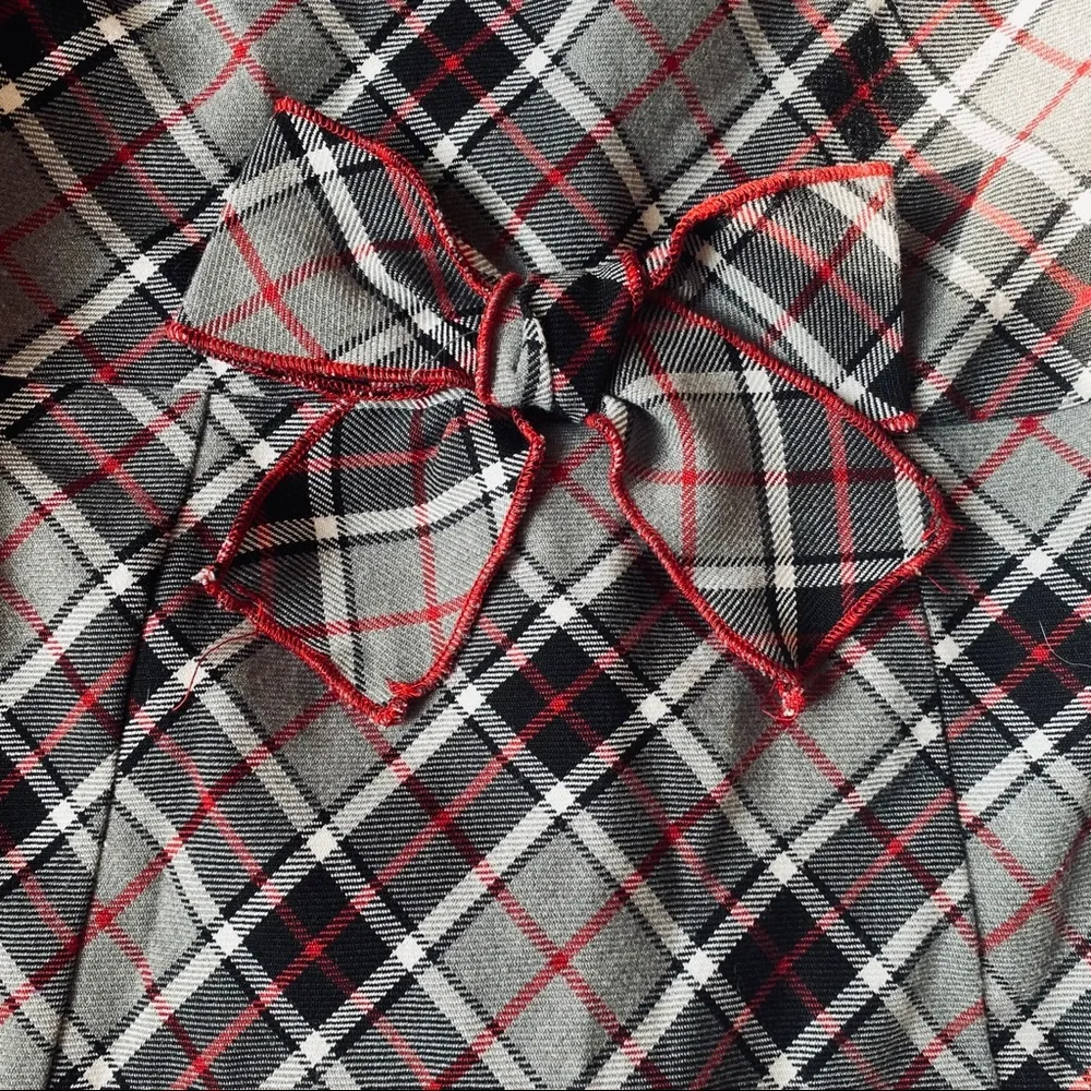 The Children’s Place red and gray plaid dress